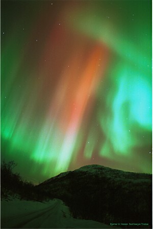 Aurora Borealis red print