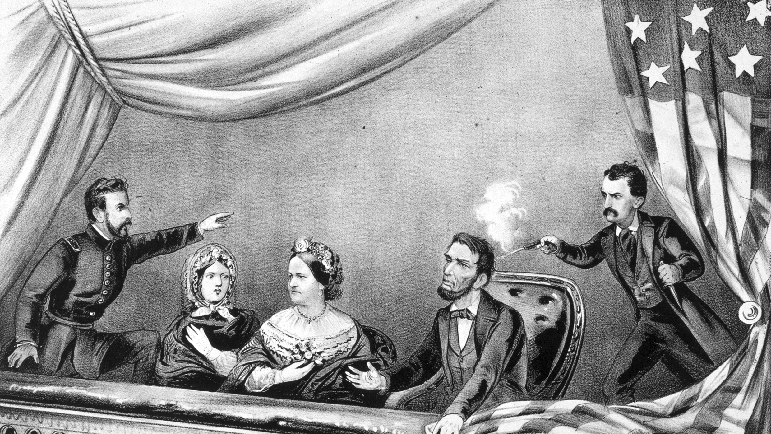 John Wilkes Booth skyter Abraham Lincoln. 